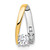 14k Two-Tone A Diamond Semi-mount Peg Slide XS627A