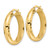 14K Polished & D/C Hoop Earrings TF2042
