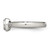 Chisel Stainless Steel Polished CZ Ring SR577-10