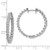 14k White Gold VS Diamond Hinged Hoop Earrings XE1353VS