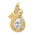 14k AA Diamond Semi-mount Peg Slide XS539AA