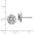 14k White Gold AAA Diamond earring XE15WAAA