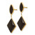 14k Onyx Dangle Earrings XY812
