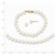 14k 4-5mm FW Cultured Pearl, 14in Necklace, 5 Bracelet & Earring Set XF503SET