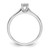 14K White Gold Lab Grown VS/SI FGH Dia Complete Petite Engagement Ring RM5639E-010-WLG