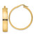 14K Polished Hoop Earrings TF1991