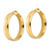 14K Polished Hoop Earrings TF1991