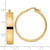 14K Polished Hoop Earrings TF1991