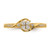 10k Yellow Gold Bypass Cluster 1/5 carat Diamond Complete Engagement Ring RM6387E-019-0YAA