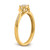 10k Yellow Gold Bypass Cluster 1/5 carat Diamond Complete Engagement Ring RM6387E-019-0YAA