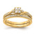 10k Yellow Gold Bypass Cluster 1/5 carat Diamond Complete Engagement Ring RM6387E-019-0YAA