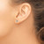 14k White Gold Polished Love Knot Post Earrings TL1044