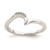 10k White Gold .02 carat Diamond Contoured Complete Wedding Band RM6383B-002-0WAA