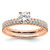 14K Rose Gold Lab Grown Diamond VS/SI FGH Semi-mount Engagement Ring RM6634E-075-7RLG
