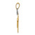 14k Two-tone AA Diamond kid pendant XK480AA
