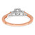 10K Rose & White Gold Lab Grown Diamond VS/SI FGH Complete Engagement Ring RM6515E-038-C0RLG