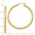 14k Diamond-cut Hoop Earrings TF559