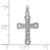 10k White Gold Fancy Cross Pendant 10K9593W