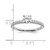 14K White Gold Lab Grown Diamond VS/SI FGH Complete Eng Ring RM6634E-075-5CWLG
