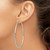 14K White Gold Polished 2.5mm Lightweight Tube Hoop Earrings T841L