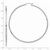 14K White Gold Polished 2.5mm Lightweight Tube Hoop Earrings T841L