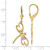 14k & White Rhodium D/C Dragonfly Leverback Earrings TM798