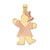 14k Two-tone AA Diamond Kid Pendant XK498AA