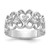14k White Gold AA Diamond heart ring Y1736AA