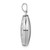 14K White Gold 17mm Oval Embossed Border Locket XL527