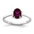 14k White Gold 7x5mm Oval Rhodolite Garnet ring Y2220RG