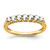 10k White Topaz and Diamond 7-stone Ring RM7411-WT-001-1YA