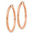 14k Rose Gold Polished 3mm Lightweight Tube Hoop Earrings T1008