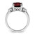 14k White Gold Garnet and Diamond Ring RM7130-GA-006-WA