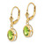 14k 8x6mm Oval Peridot Leverback Earrings XLB107PE