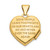 14ky w/ White Rhodium 15mm Heart Foot Prints Locket XL646