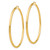 14K Polished 3mm Tube Hoop Earrings T946