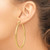 14K Polished 3mm Tube Hoop Earrings T946