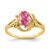 14k 7x5mm Oval Pink Tourmaline Ring Y2227PT