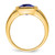 14k Created Sapphire and Diamond Mens Ring RM7463-CSA-009-YA