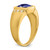 14k Created Sapphire and Diamond Mens Ring RM7463-CSA-009-YA