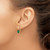14k Mount St. Helens Oval Leverback Earrings XLB114MS
