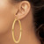 14K Polished 4mm Tube Hoop Earrings T955