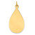 14k Plain .009 Gauge Engravable Raindrop Disc Charm XM189/09