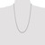 14K White Gold 26 inch 2.5mm Regular Rope with Lobster Clasp Chain W018S-26