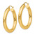 14k Yellow Gold Polished 5mm Lightweight Hoop Earrings T959L
