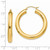 14k Yellow Gold Polished 5mm Lightweight Hoop Earrings T959L