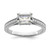 14K White Gold Lab Grown Dia. VS/SI FGH Emerald Semi-Mnt. East/West RM7883E-200-WLG