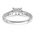 14K White Gold Lab Grown Dia. VS/SI FGH Emerald Semi-Mnt. East/West RM7883E-200-WLG