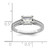 14K White Gold Lab Grown Dia. VS/SI FGH Emerald Semi-Mnt. East/West RM7883E-200-WLG