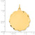 14k .027 Gauge Engravable Scalloped Disc Charm XM170/27